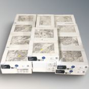 Approximately twenty five packs of Wickes Avellino ceramic wall tiles, each pack covering 0.