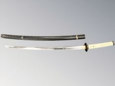 A Japanese katana,