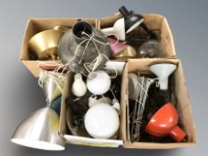 A large quantity of 20th century and modern Scandinavian lights and fixtures,