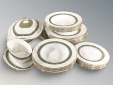 Twenty seven pieces of Royal Doulton Rondelay dinner porcelain.
