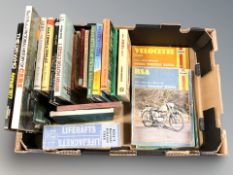 A group of car and motorcycle related volumes and guides.