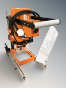 A Blum Mini Press M boring and insertion machine, with instruction manual.