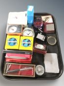 A group of pens including Parker, lighters including Polo and Ronson,