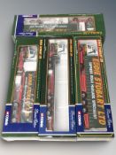 Four Corgi 1:50 scale Eddie Stobart die cast models in boxes.