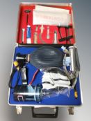 A first aid resuscitation kit, in case.