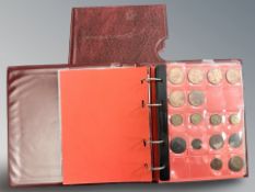 An album of British and foreign coins, crowns,
