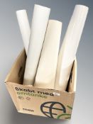 A group of rolled film posters, gallery posters including Edvard Munch.