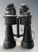 A pair of Second World War German beh 7x50 naval binoculars, numbered 448732,
