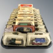 A collection of Lledo Days Gone boxed die cast delivery vans.