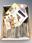 A quantity of vinyl 45 singles including The Human League, etc.