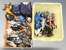 A group of Doctor Who and Thundercats toys.
