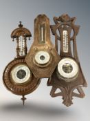 Three continental barometers.