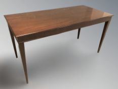 A 20th century rectangular mahogany coffee table, 120 cm x 55 cm x 60 cm.