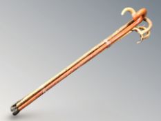 A group of vintage walking sticks