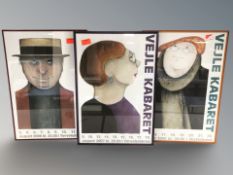 Three Vejle Kabaret gallery prints,