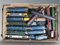 A group of die cast scale locomotives and tenders including Kitmaster.