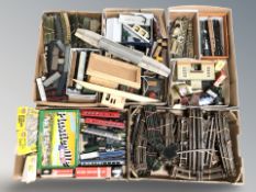 A large quantity of die cast rolling stock, Airfix model railway modelling kits,