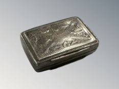 A Georgian silver vinaigrette