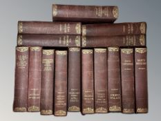 Fifteen volumes by Charles Dickens, published by Hazell, Watson & Viney Ltd.
