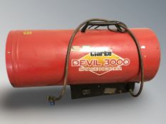 A Clarke Devil 3000 space heater