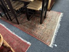 A Turkoman rug, Afghanistan, 187 cm x 130 cm.