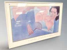 After Pegge Hopper : Mele Kalikimaka, 90 cm x 60 cm.