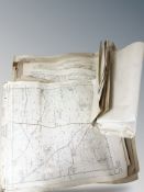 A large quantity of rolled maps