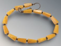 A Bakelite necklace