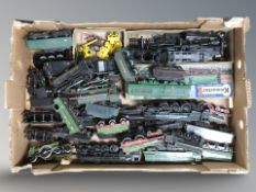A group of die cast scale locomotives and tenders including Kitmaster.