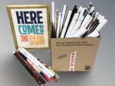 A large quantity of rolled modern posters.