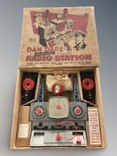 A Merit Products Dan Dare electronic control radio station, in box.