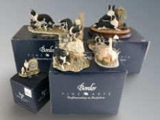 A Border Fine Arts group 'Long Day Ahead' B0037 by Ray Ayres (boxed),