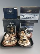 A Border Fine Arts Group 'In From The Cold' JH62 by David Walton,