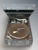 An Antoria table top gramophone.