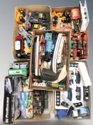 Assorted modern toys, locomotives,
