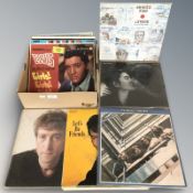 A group of LP records including The Beatles (1 box)