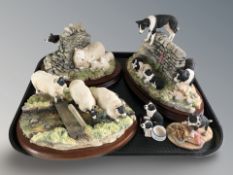 A Border Fine Arts 'The Sheep Collection' figure 'Blackfaced Ewes' A27074, by K Sherwin,