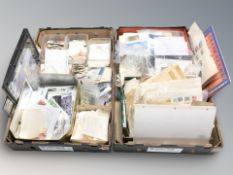 A very large quantity of loose stamps and philatelic materials