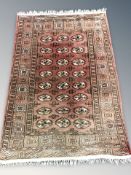 A Lahore Bokhara rug, Pakistan, 210 cm x 146 cm.