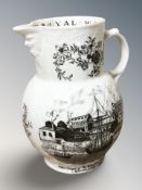 A Royal Worcester bicentenary porcelain jug, height 16 cm.