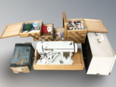 A Winfield electric sewing machine,