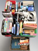 A large quantity of board games and modern toys