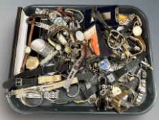 A large quantity of lady's and gent's wristwatches including Sekonda, Timex, Geneva, Seiko,