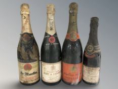 A bottle of Moet & Chandon Premiere cuvee champagne,