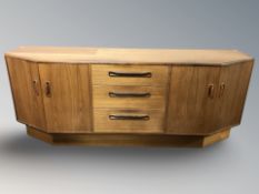 A teak sideboard,