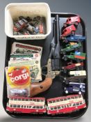 A group of Oxford die cast delivery vans, further scale models,