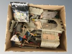 A quantity of Playmobil toys.