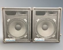 A pair of Carlsbro speakers,