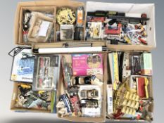 A quantity of die cast cars, aircraft and other models, various toys, etc.