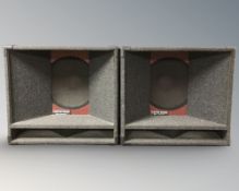 A pair of Custom Sound speakers,